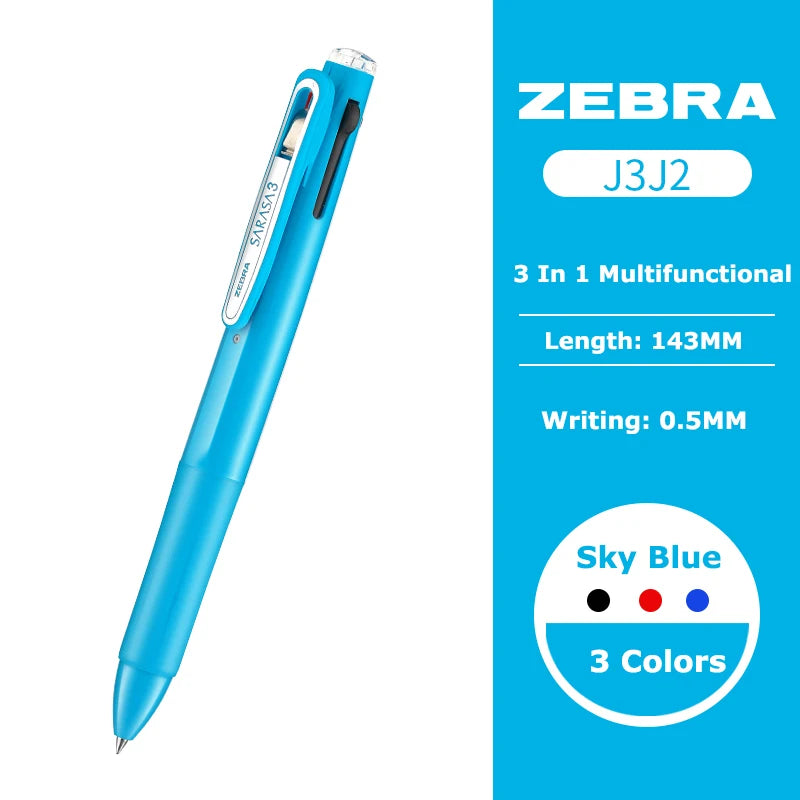 Zebra Sarasa 3-in-1 Gelstift – Japanischer Multifunktionsstift für Büro & Schule