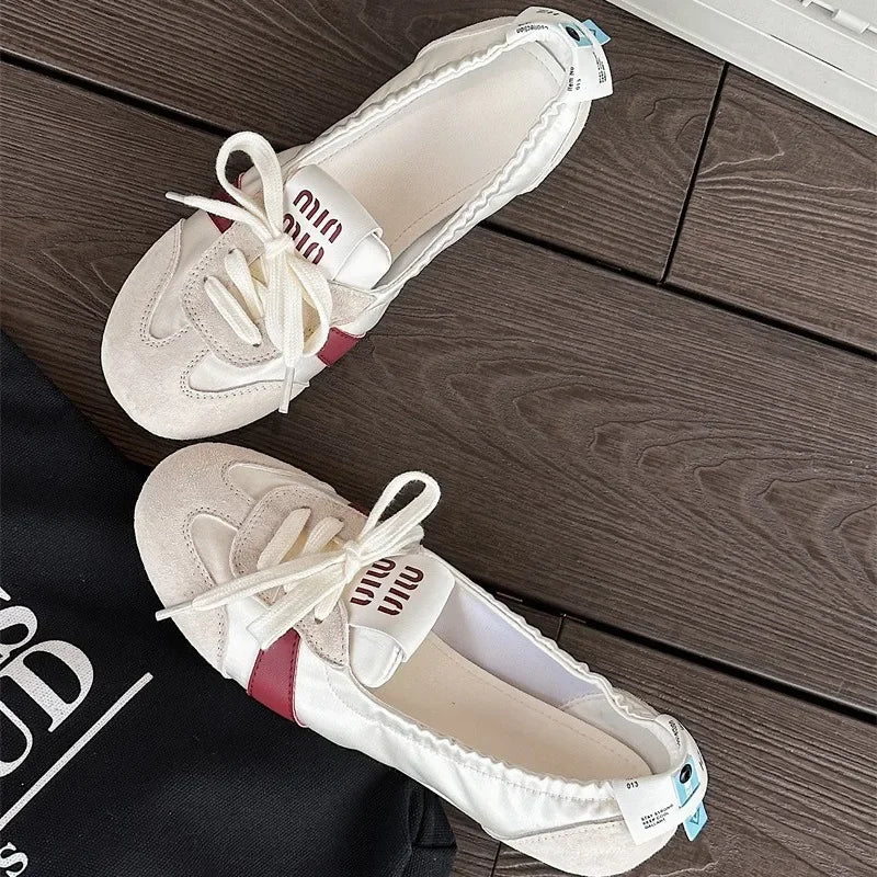Damen Casual Sneakers – Leichte Ballet Flats für Sommer