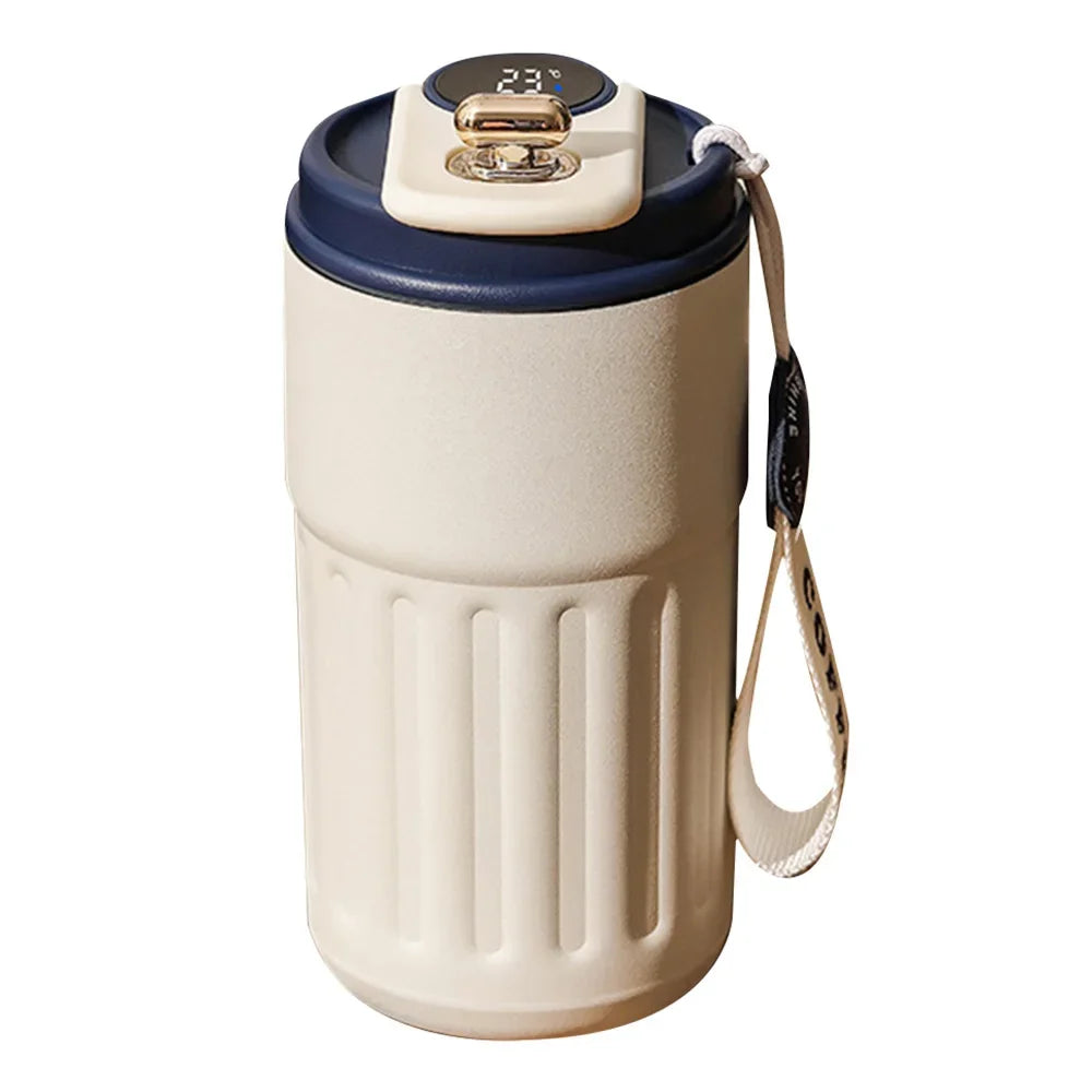 Smart Thermosflasche 450ml – LED-Temperaturanzeige & 316 Edelstahl