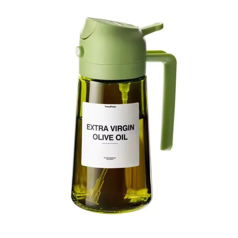 2-in-1 Öl-Sprühflasche aus Glas – 470 ml Olivenöl-Spender mit UV-Schutz