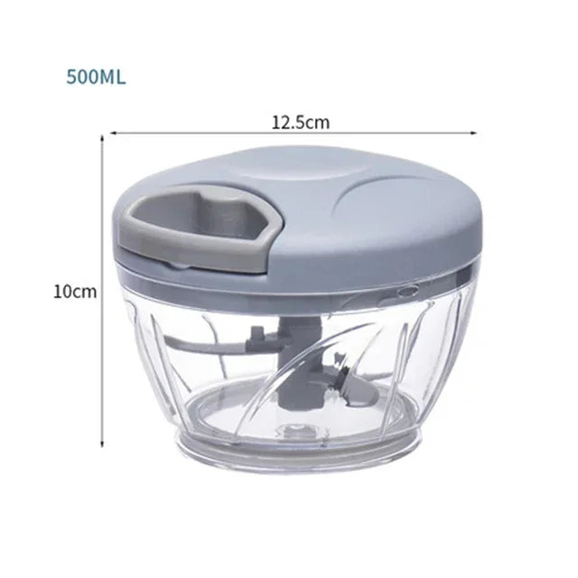 Manueller Knoblauch-Zerkleinerer & Gemüsehacker – 500 ml & 900 ml