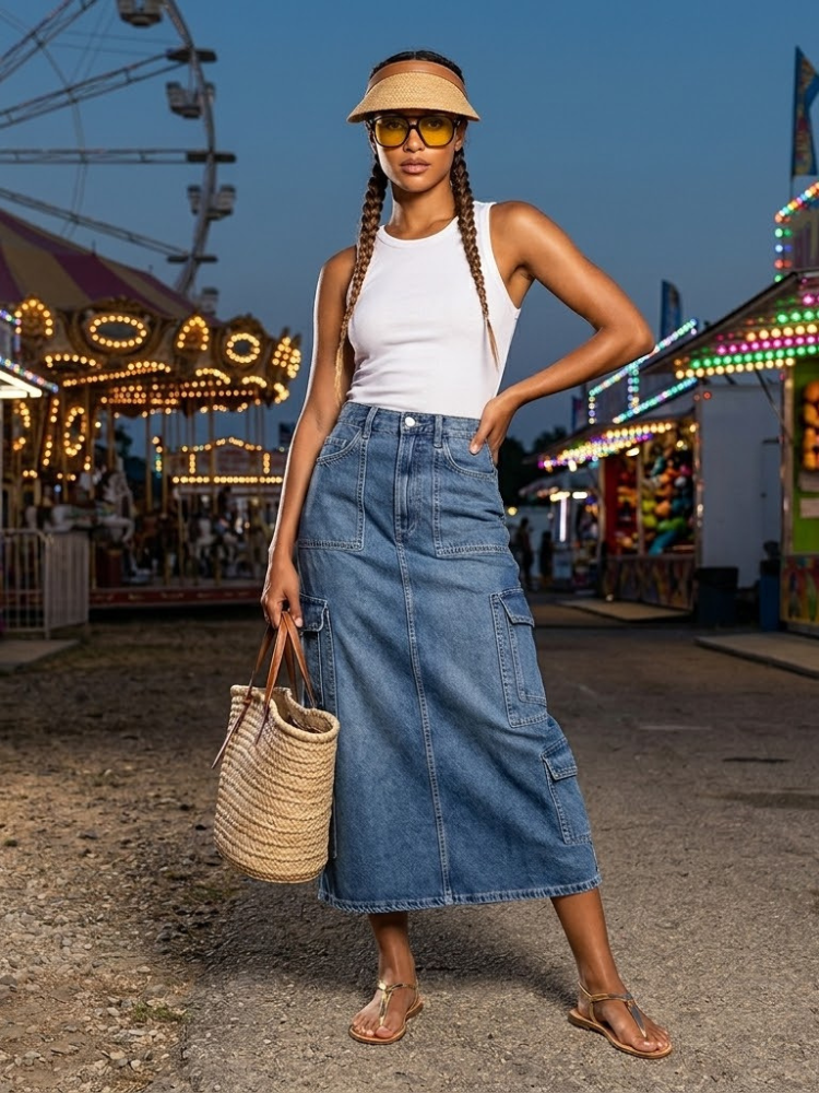 Damenrock TRIBECA Pleated – Stardust Kollektion