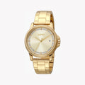 Esprit Damen-Armbanduhr | Gold Edelstahl | Champagner Zifferblatt | 36mm