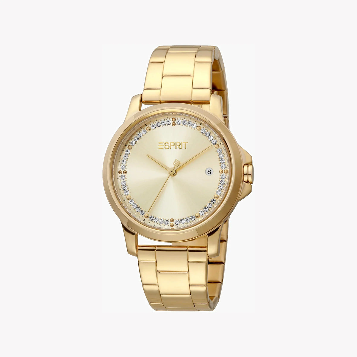 Esprit Damen-Armbanduhr | Gold Edelstahl | Champagner Zifferblatt | 36mm