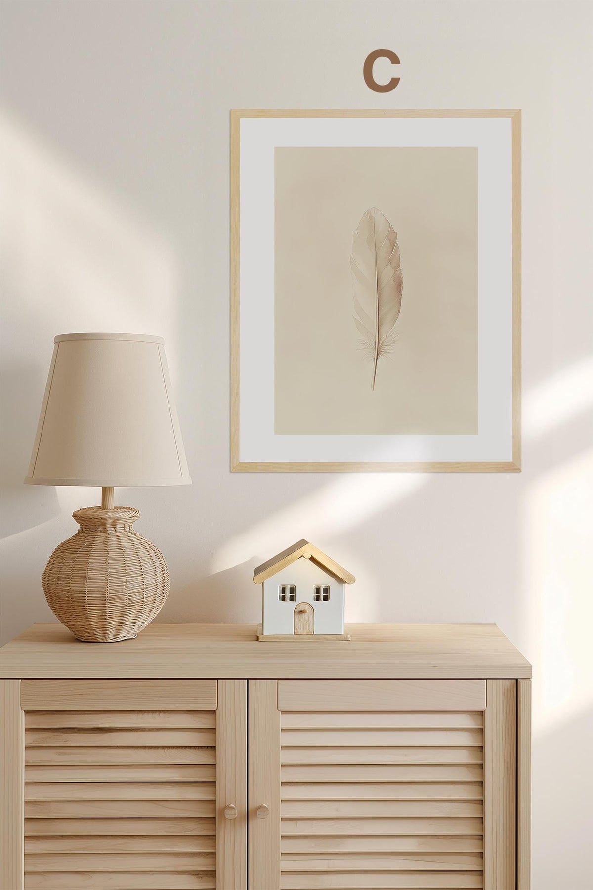Boho Babyzimmer Poster · Niedliche Ente , Schmetterlinge, Gänseblümchen, Häuser & Sonne  Scandi Kinderzimmer Deko · Deko Print ohne Rahmen