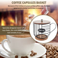 Kaffeekapselhalter mit Holzsockel – Metall & Holz, Kaffeeküche