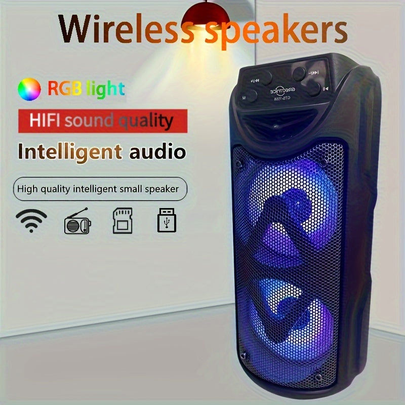 Portabler Outdoor-Bluetooth-Lautsprecher mit LED-Beleuchtung
