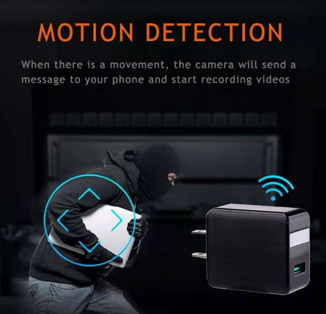 WLAN Kamera HD 1080P – Versteckte Überwachungskamera im Wandladegerät-Design