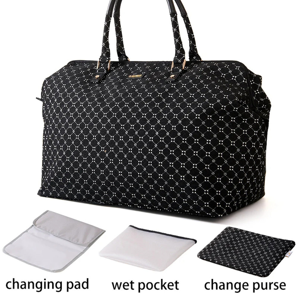 Mama Reisetasche XL – 48L Wickeltasche mit Wickelunterlage & Zubehör
