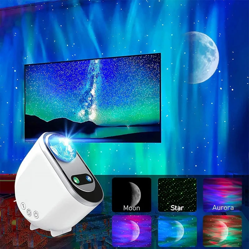Nordlicht Sternenhimmel Projektor – LED Galaxie & Aurora Borealis für Zuhause