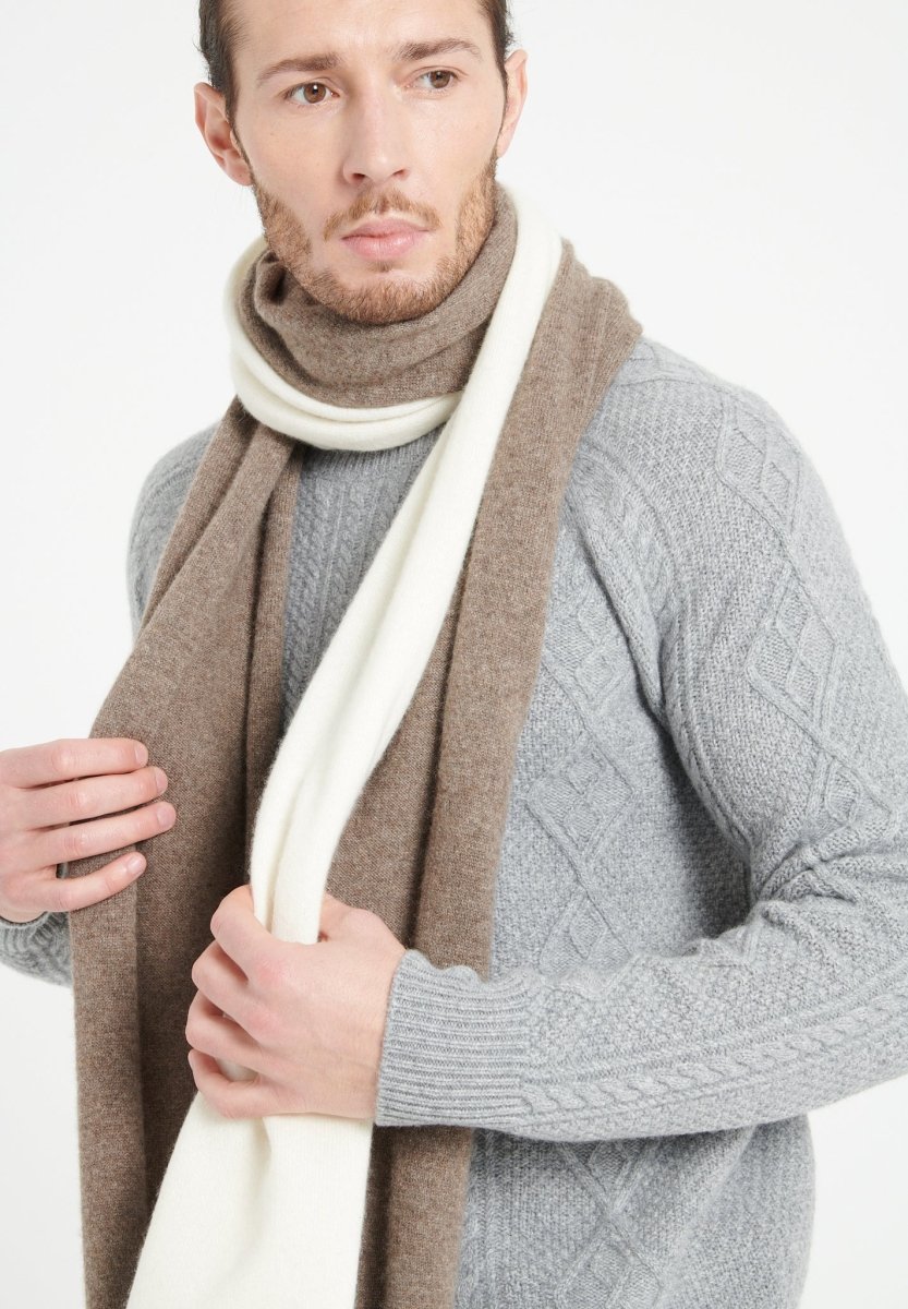 Unisex Kaschmirschal – Écru, Einheitsgröße