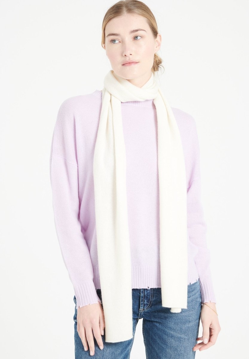 Unisex Kaschmirschal – Écru, Einheitsgröße
