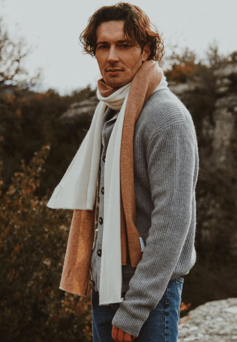 Unisex Kaschmirschal – Écru, Einheitsgröße