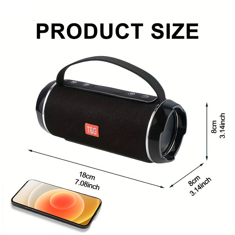 Tragbarer Bluetooth-Lautsprecher – 5.0 Surround Sound, kabellos