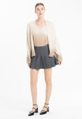 Veste femme en cachemire tie & dye beige clair & beige foncé - NAMI 12