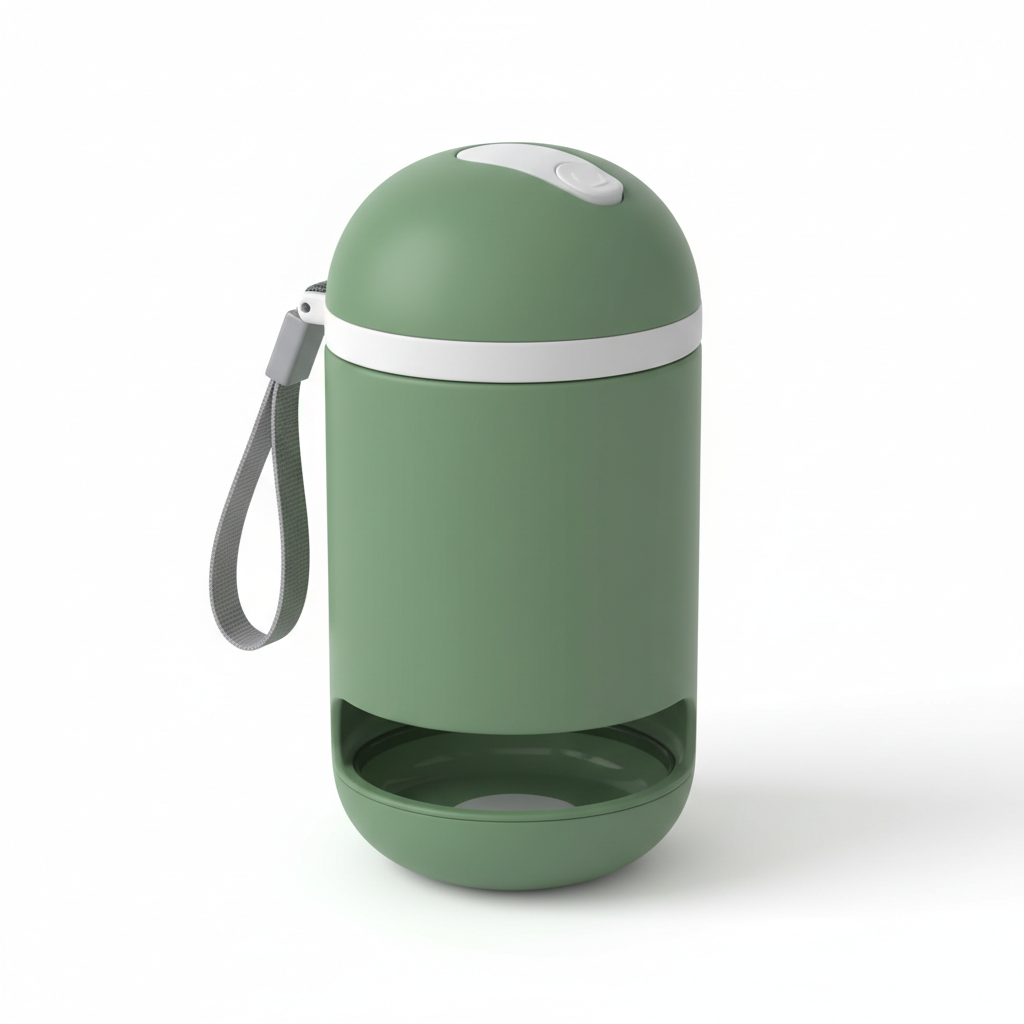Pet Round Water Bottle – Grün