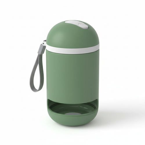 Pet Round Water Bottle – Grün