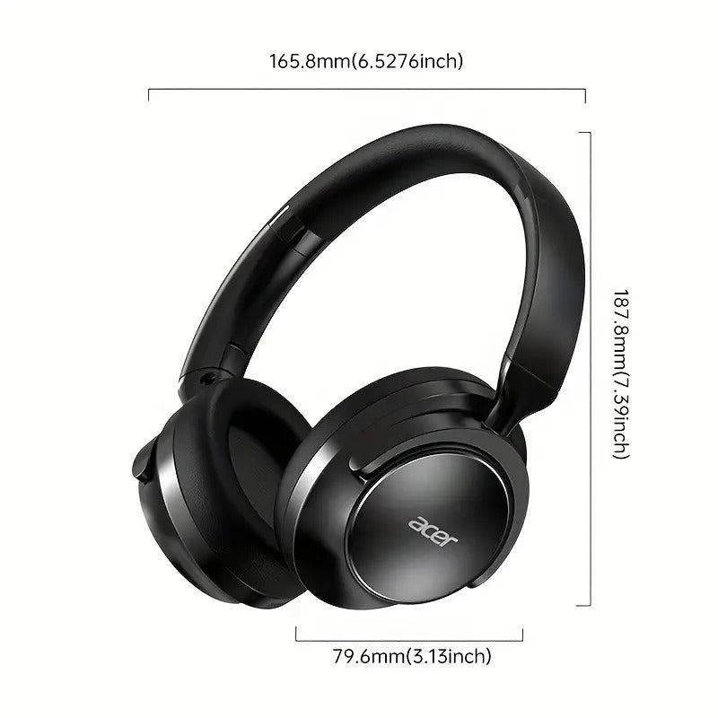 Kabellose Over-Ear Kopfhörer mit Geräuschunterdrückung – Touch, Gaming, Schwarz