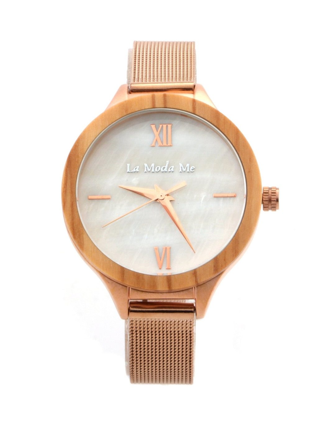 Watch Olivewood Grace - Eco-Friendly Rosegold & Olivewood Timepiece