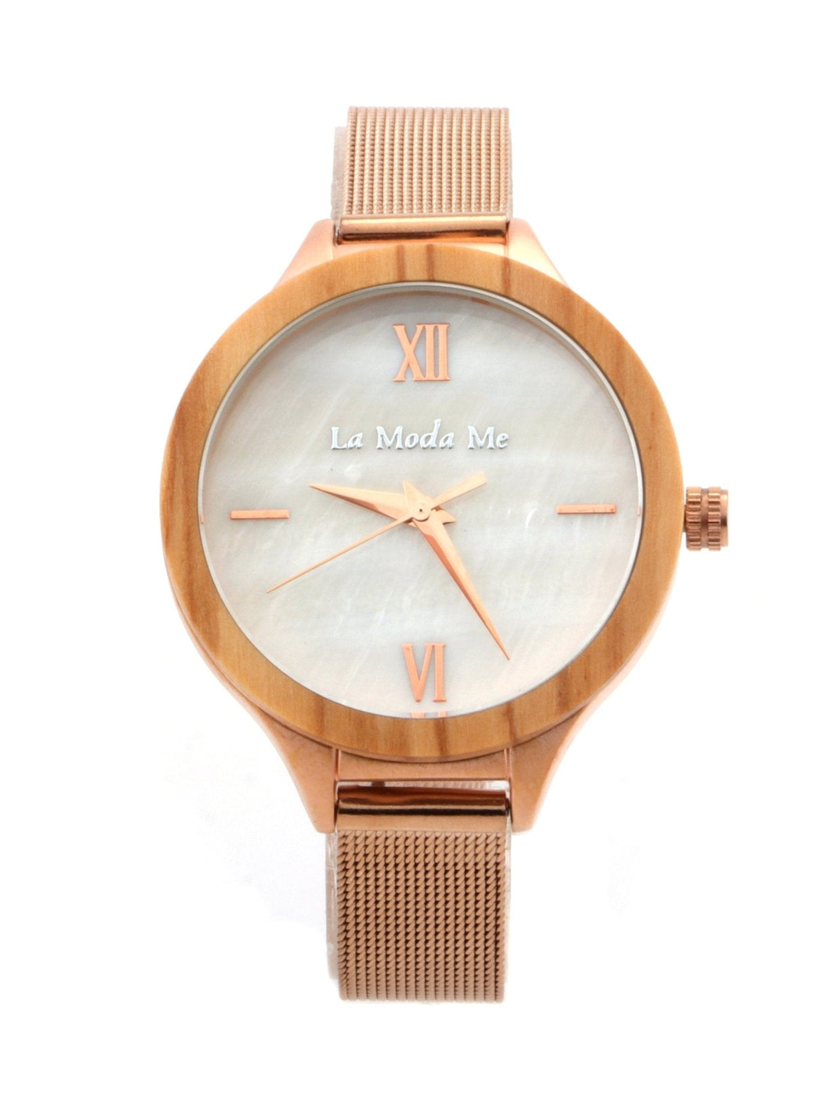 Watch Olivewood Grace - Eco-Friendly Rosegold & Olivewood Timepiece