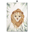 Poster Kinderzimmer Dschungel Tiere · Kinder Name Personalisiert · Kinderzimmer Bilder · Wand Deko · Kunst Druck · Deko Print · ohne Rahmen
