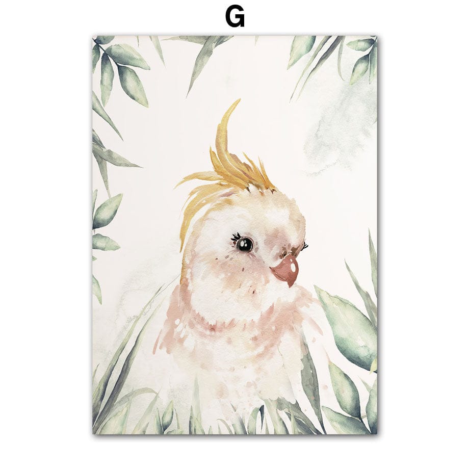 Poster Kinderzimmer Dschungel Tiere · Kinder Name Personalisiert · Kinderzimmer Bilder · Wand Deko · Kunst Druck · Deko Print · ohne Rahmen