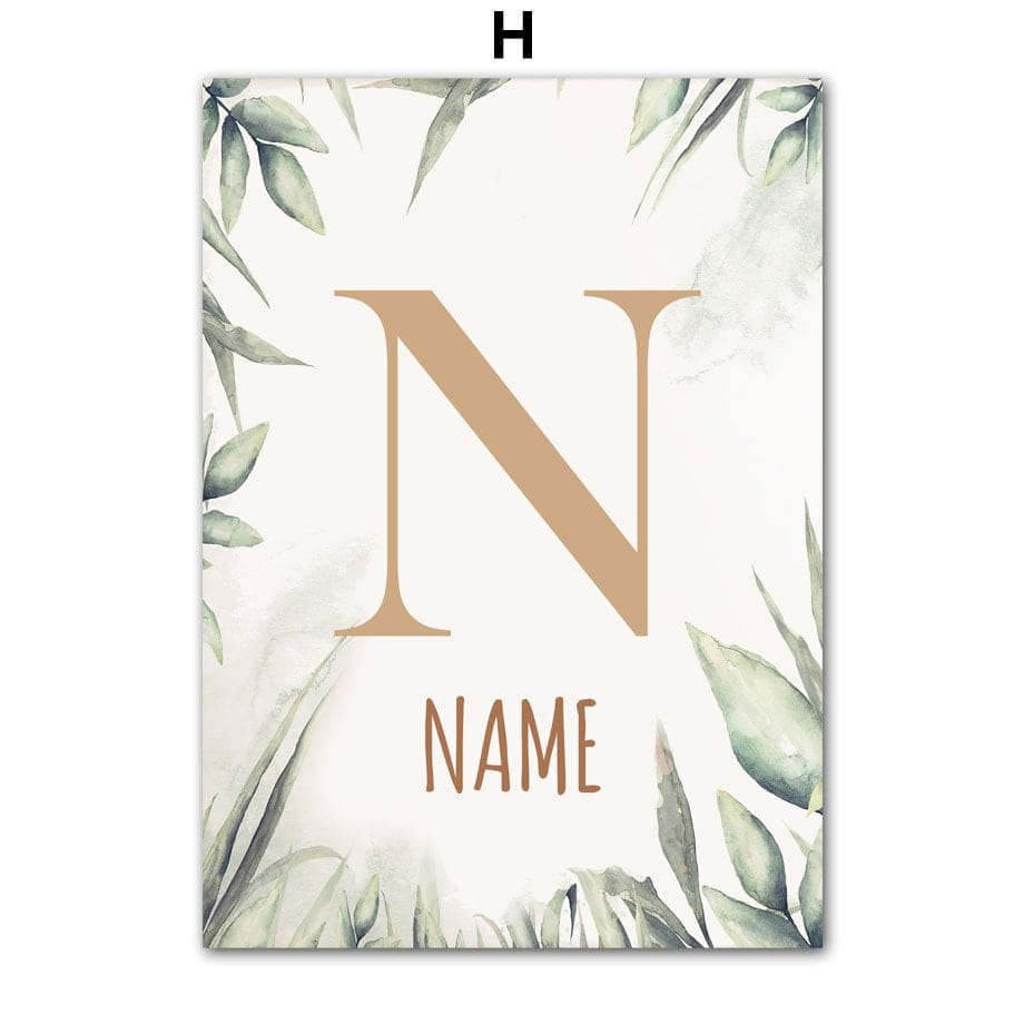 Poster Kinderzimmer Dschungel Tiere · Kinder Name Personalisiert · Kinderzimmer Bilder · Wand Deko · Kunst Druck · Deko Print · ohne Rahmen