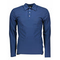 Herren UV-Poloshirt mit Langarm und Knopfleiste – Dunkelblau (UPF 50+)